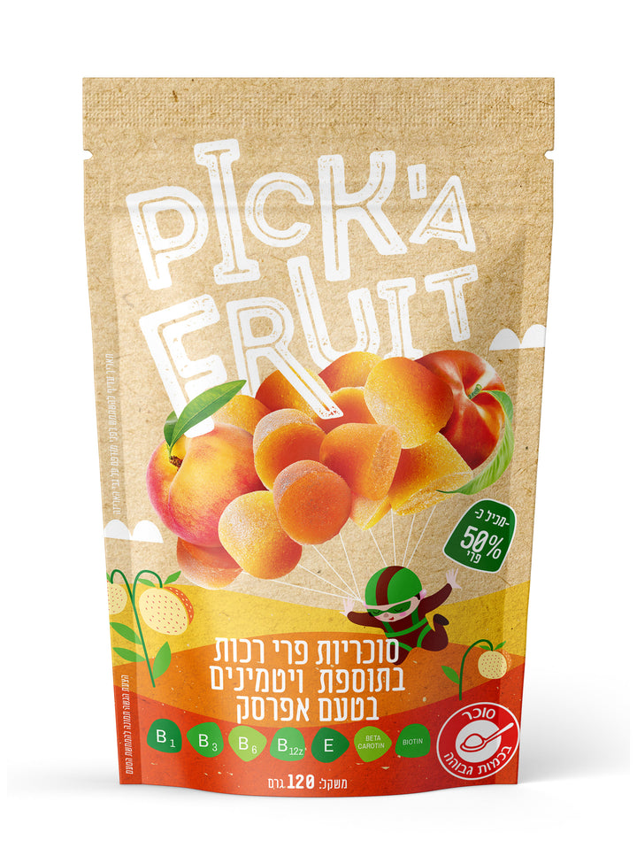 Picka Fruit | פיקא פרוט | סוכריות פרי רכות בטעם אפרסק